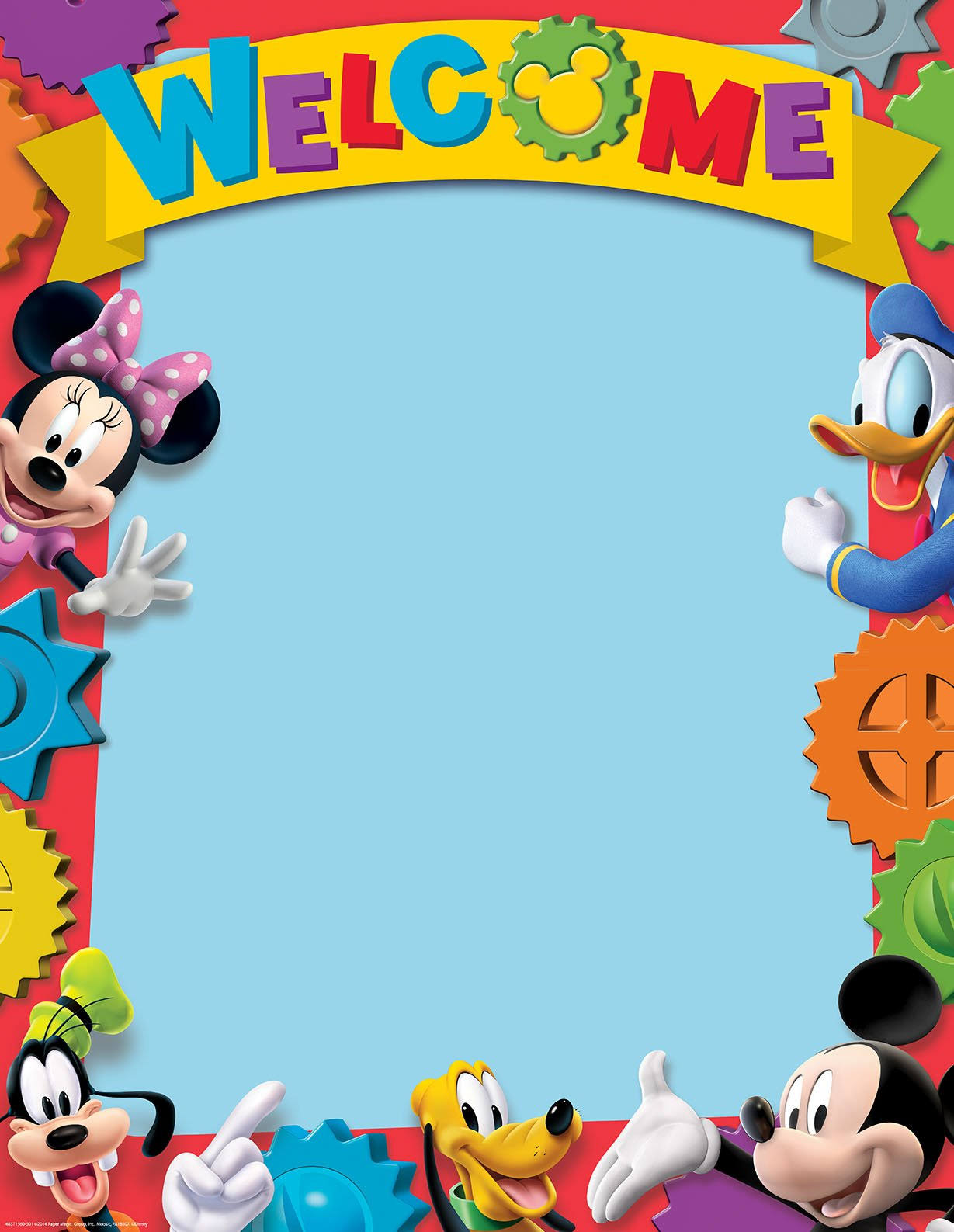 Eureka Mickey Mouse Clubhouse Welcome 17"x22" Charts (837156)