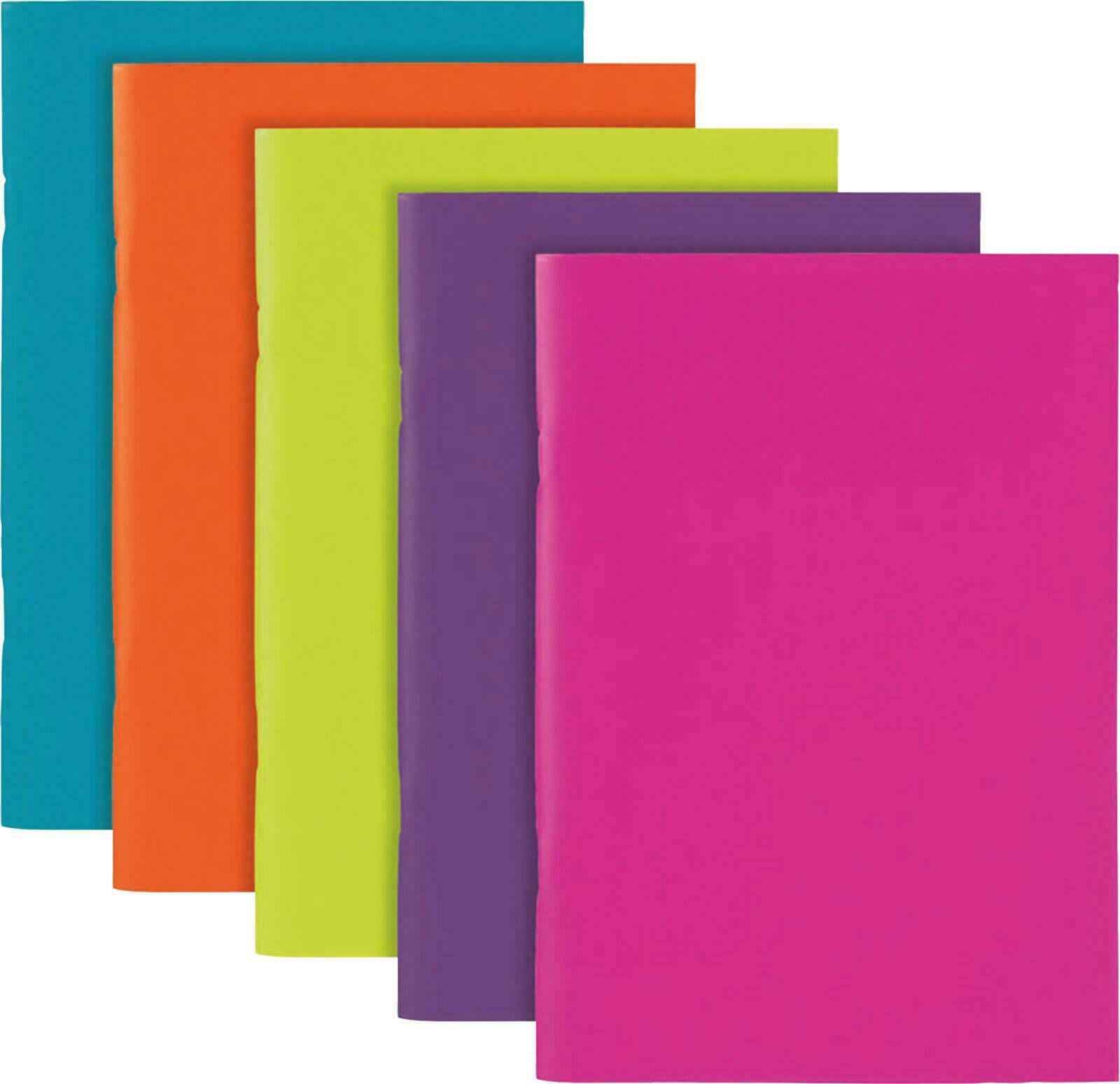 Polypropylene Covered Notebooks A5 40 Sheets Assorted (Pack of 10)