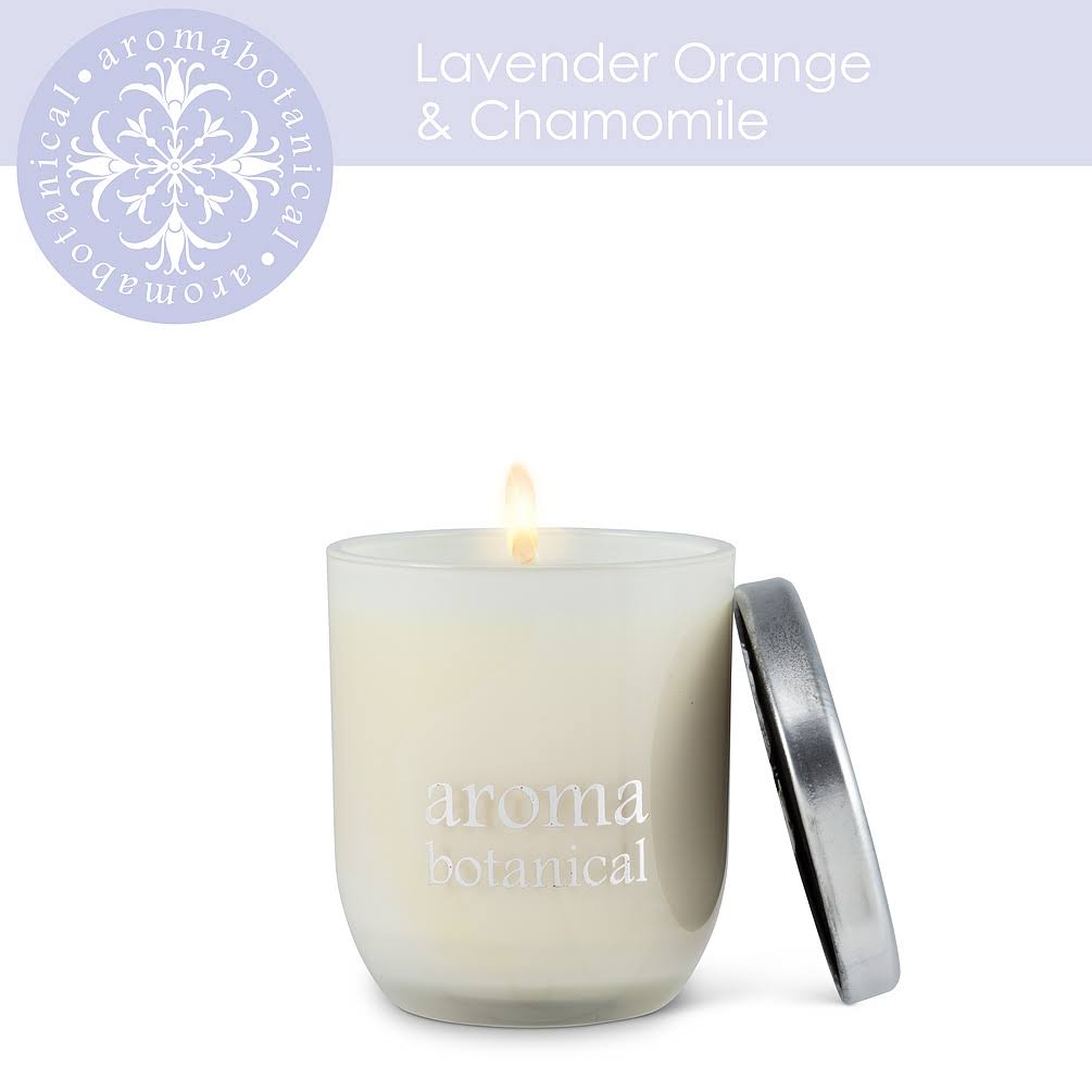 Abbott Collection AB-16-AB-005-LO 3 in. Lavender Orange & Chamomile Candle White - Small