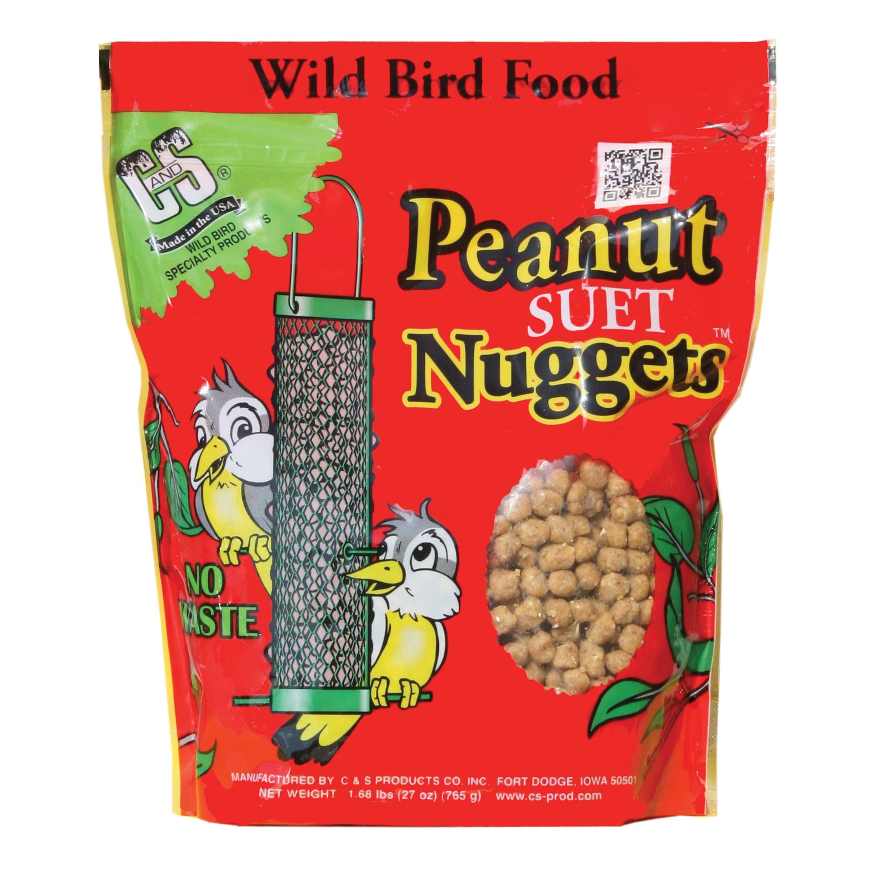 C & S Products Suet Nuggets Wild Bird Food - Peanut, 1.7lbs
