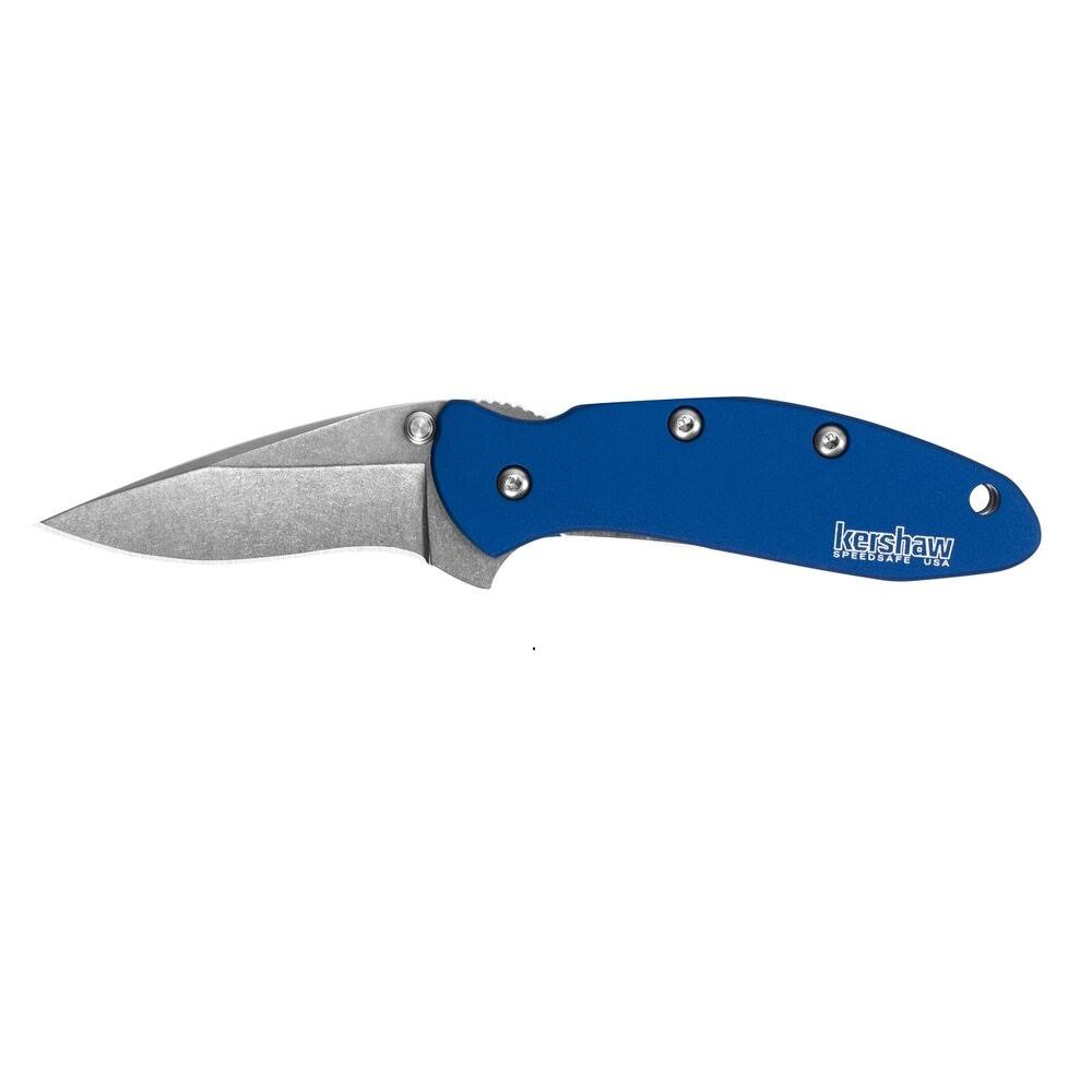 Kershaw Chive Assisted 1.9in Blade Navy Blue Aluminum Handle