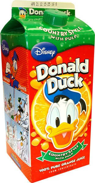 Disney 100% Juice, Orange, with Pulp, Donald Duck - 59 fl oz