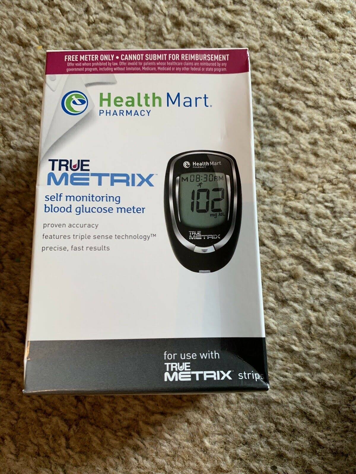 1 True Metrix Blood Glucose Meter Health Mart Pharmacy True Precision