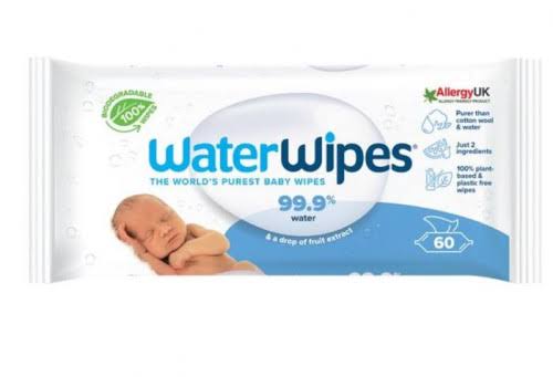 WaterWipes Sensitive Newborn Biodegradable Baby Wipes - 60s