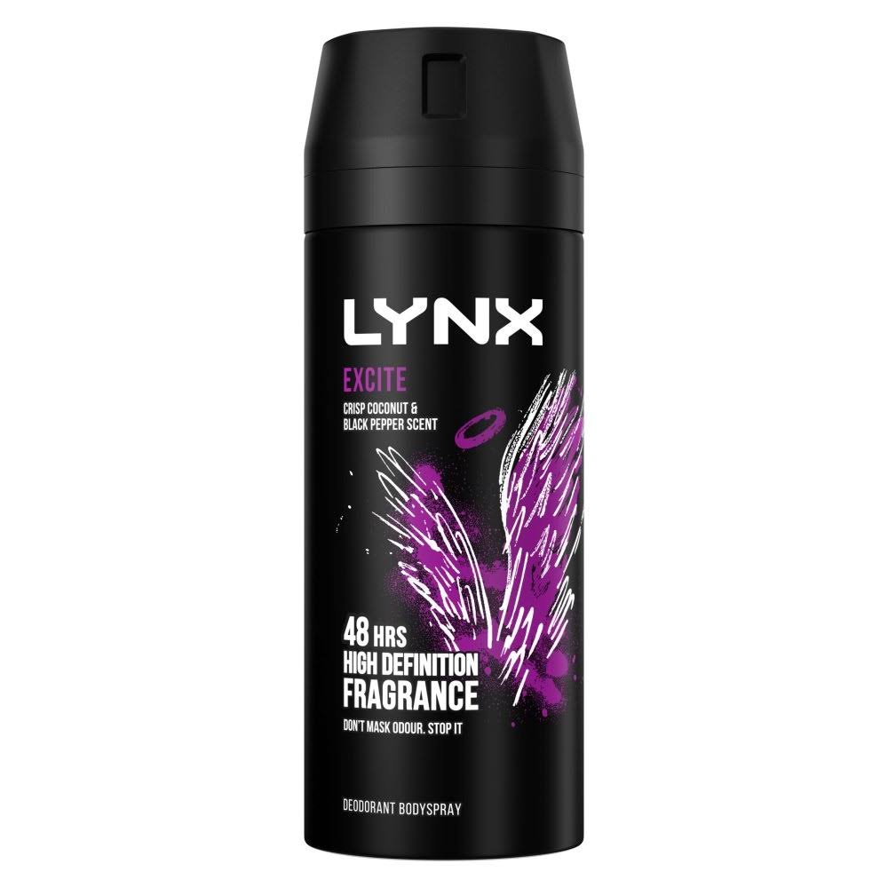 Lynx Body Spray Deodorant - Excite, 150ml