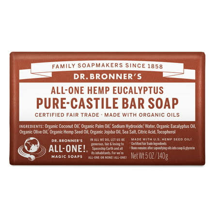 Dr. Bronner's Pure-Castile Soap - Eucalyptus, 140g