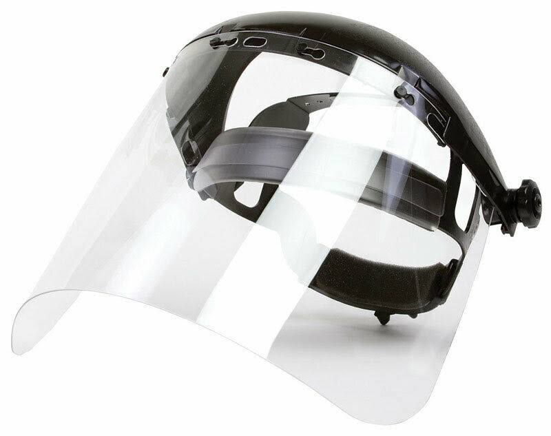Forney 58605 Grinding Face Shield With Ratchet Headgear Clear