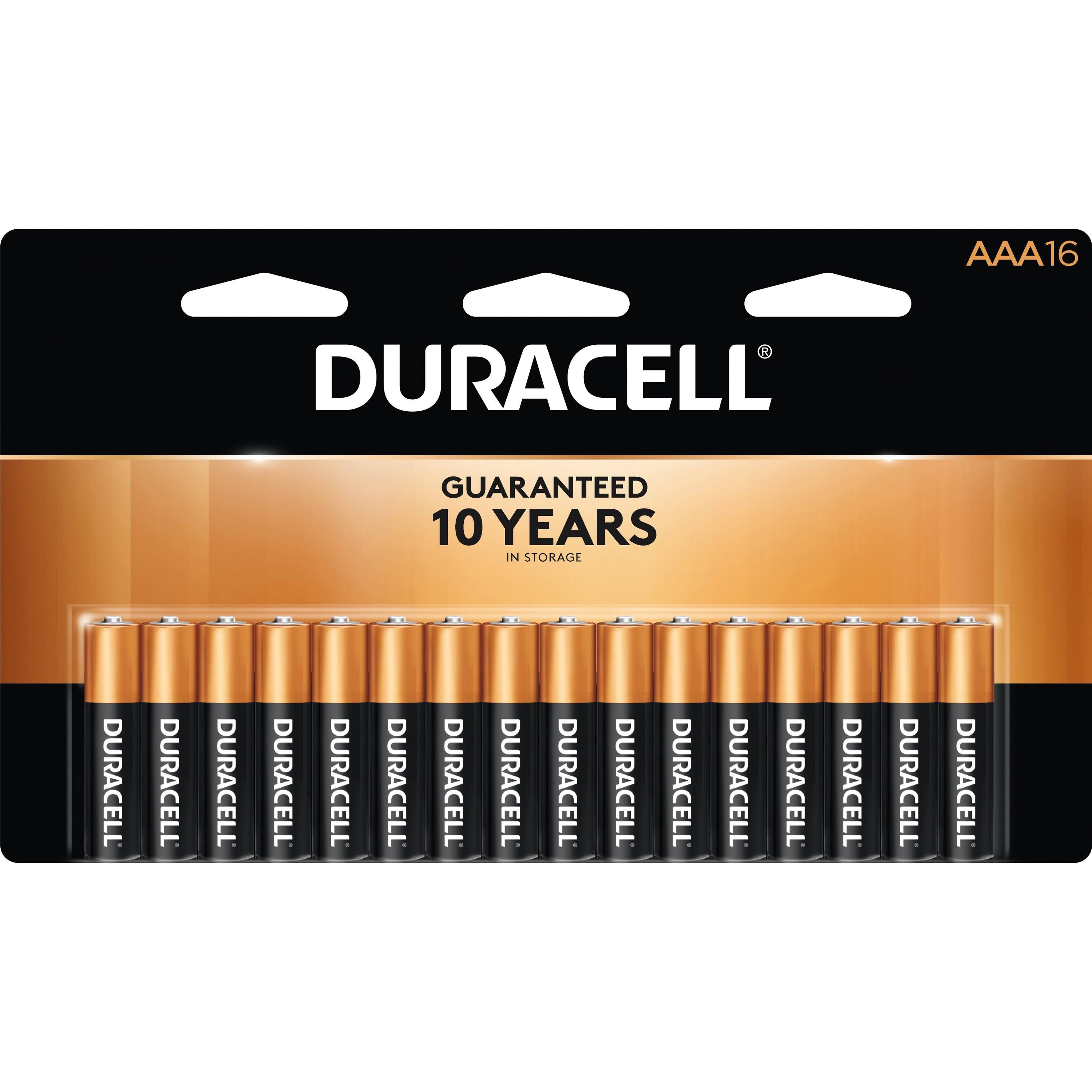 Duracell Alkaline AAA Battery - 16 pack