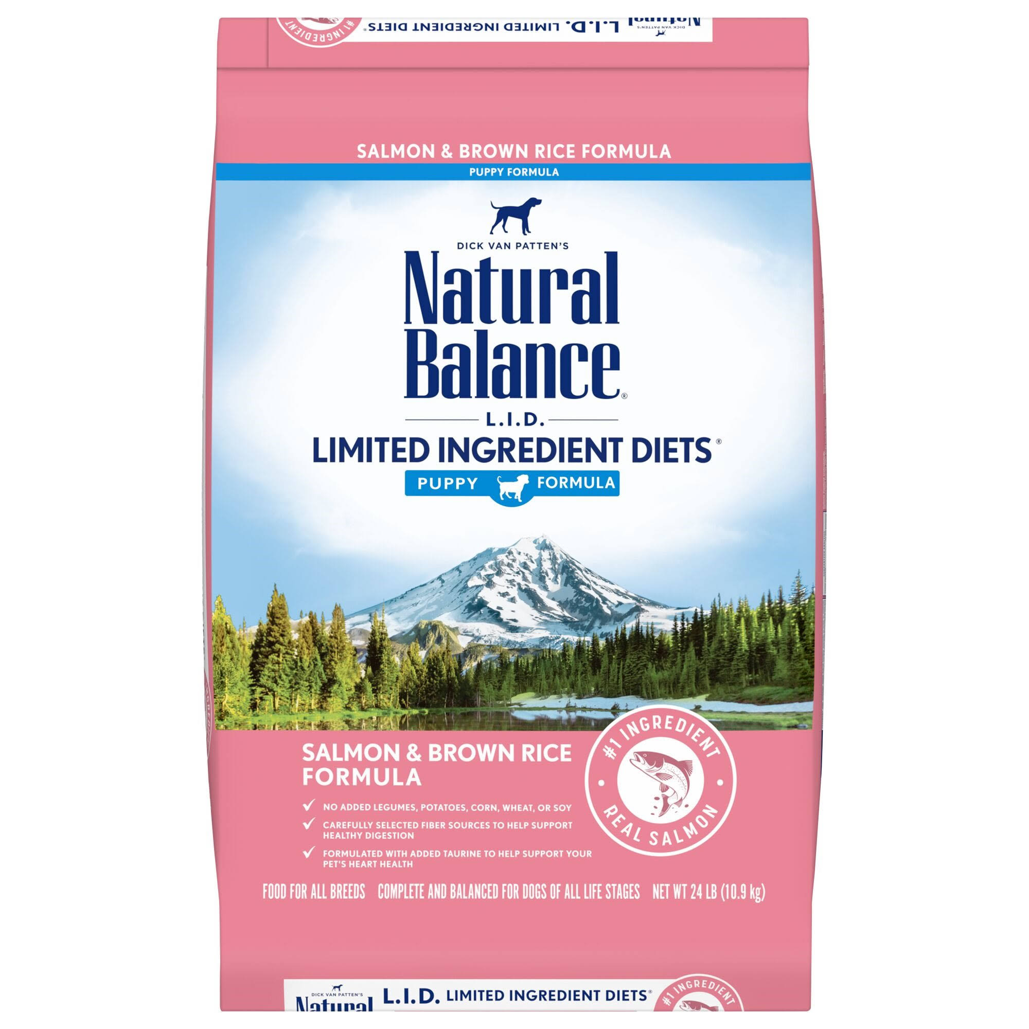 Natural Balance Limited Ingredient Diets Dog Food, Salmon & Brown Rice Formula - 26 lb