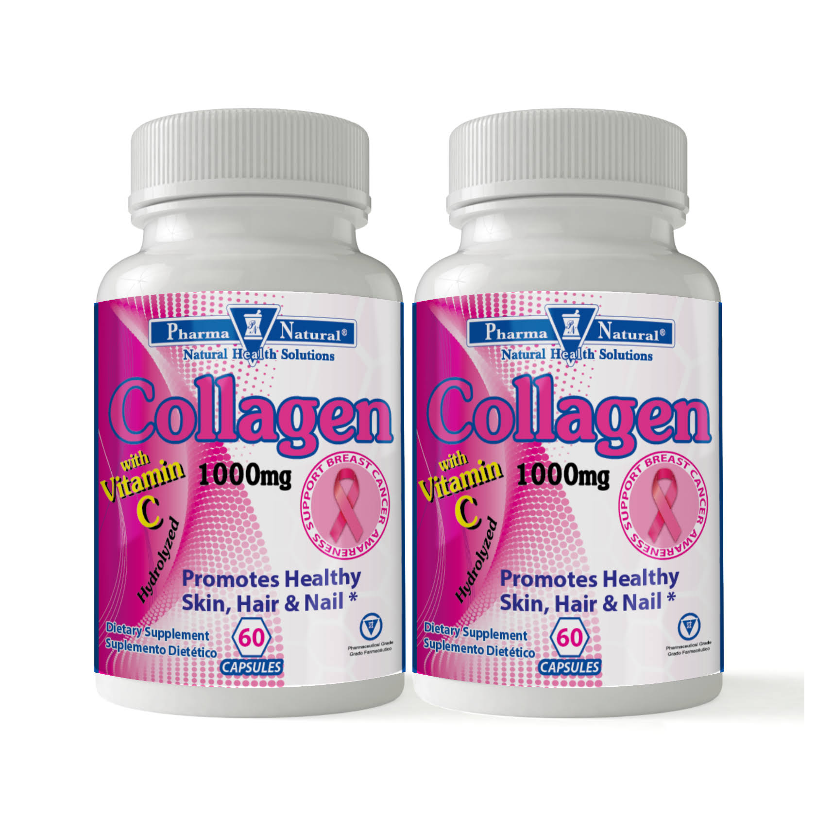 Pharma Natural Collagen Elastin 1000mg Caps 60+60