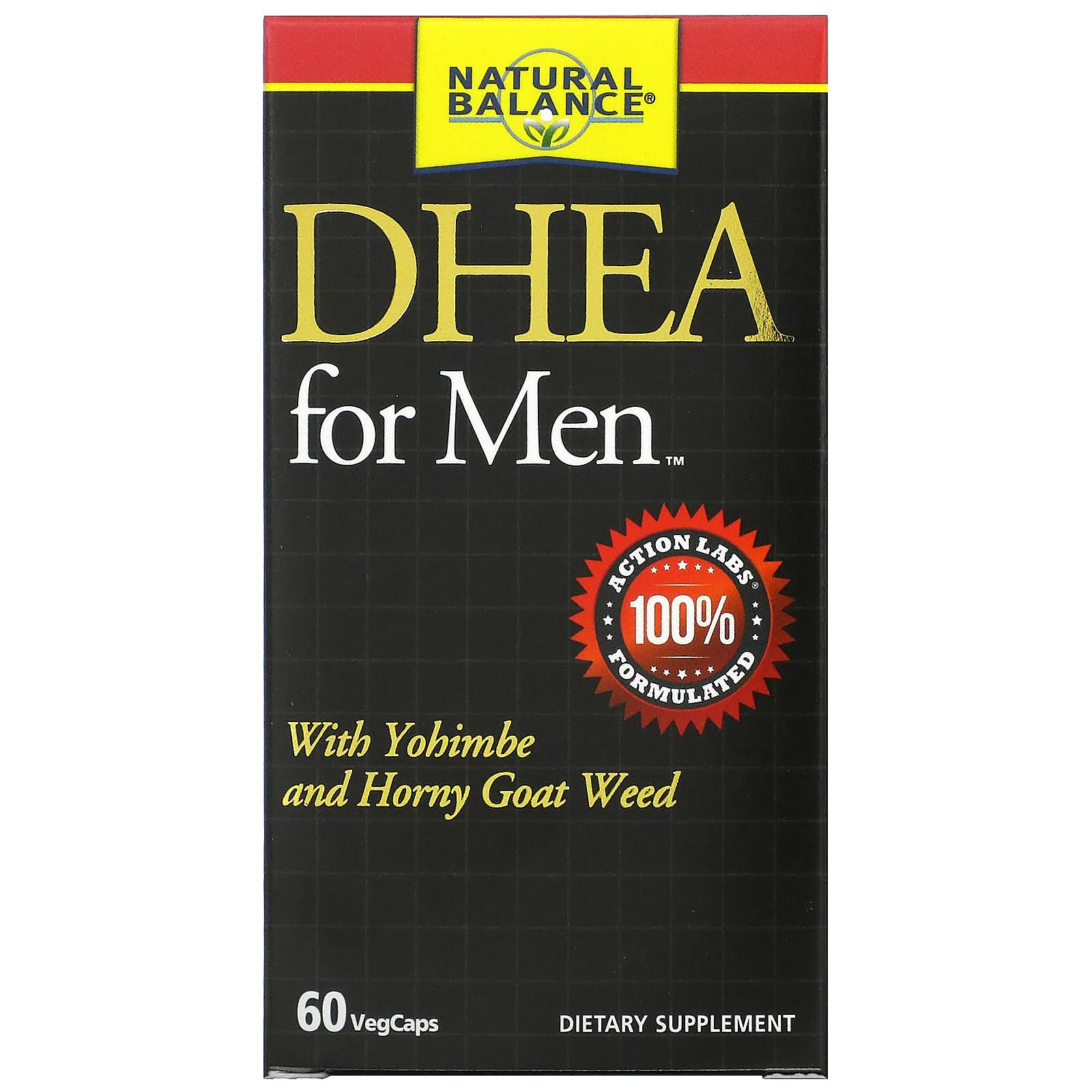 Natural Balance DHEA Super Hormone for Men - 60 Capsules