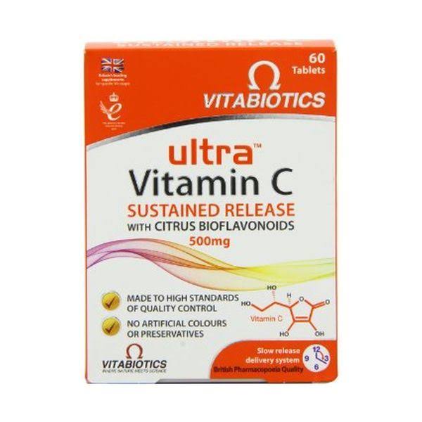 Vitabiotics Ultra Vitamin C Supplement - 500mg, 60 Tablets