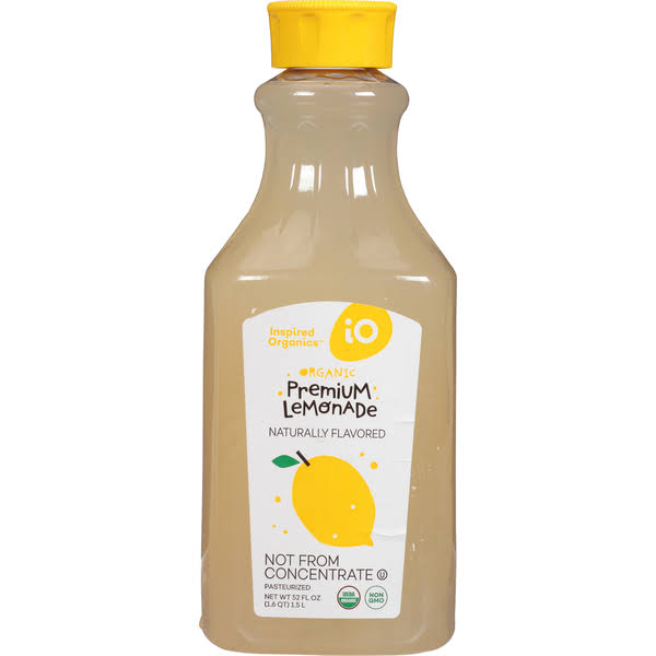Inspired Organics Lemonade, Organic, Premium - 52 fl oz