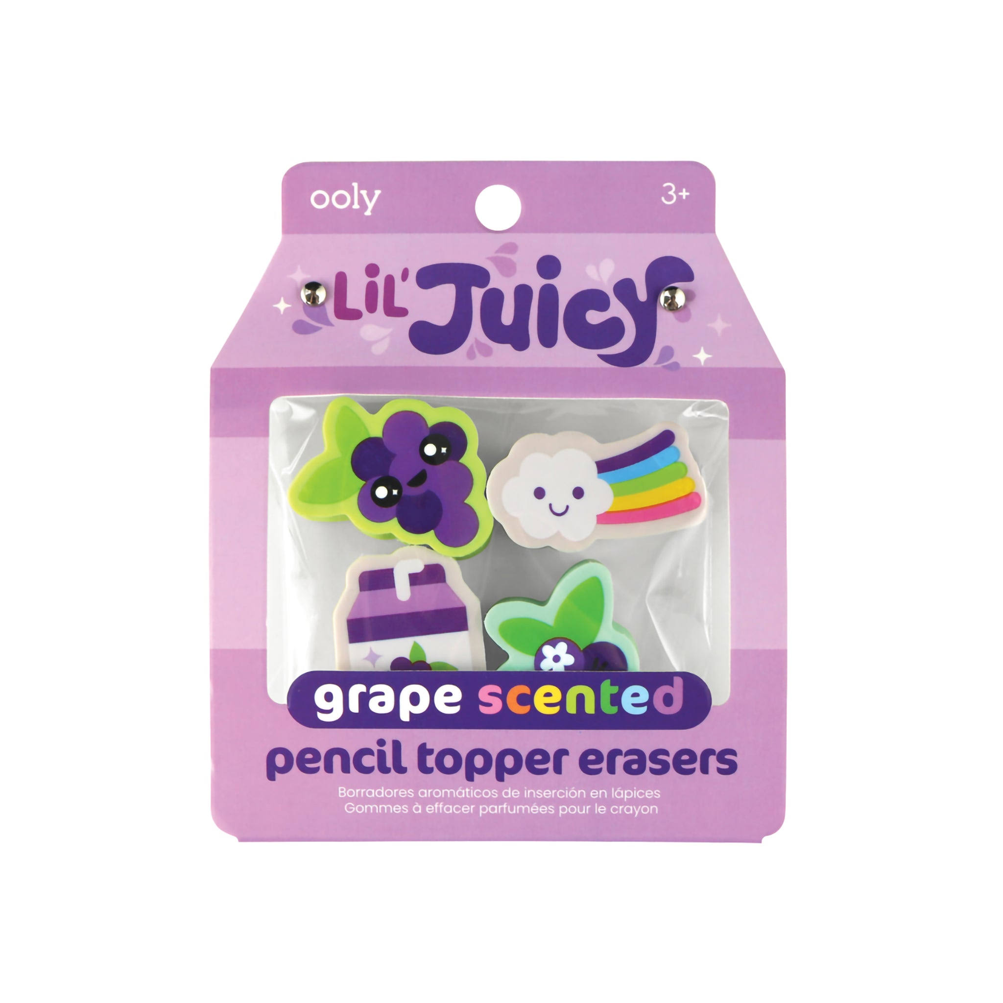 Lil' Juicy Scented Pencil Topper Erasers - (Set of 4)