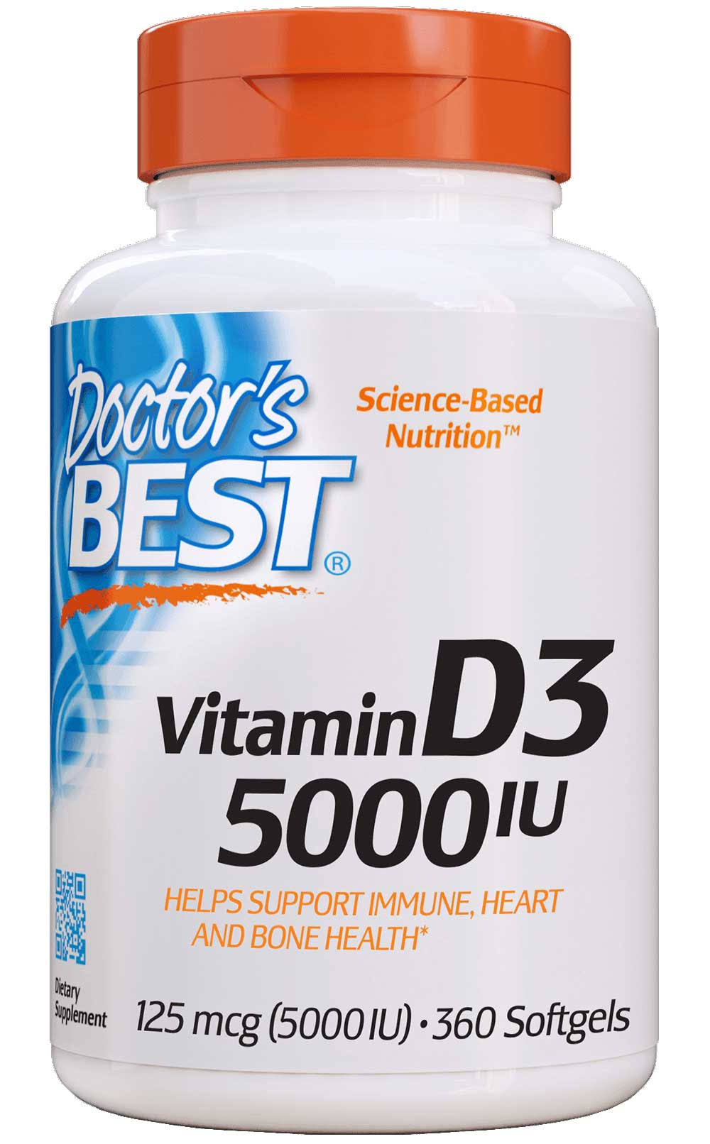 Doctor's Best Vitamin D3 5000IU Softgels - 360 Pack