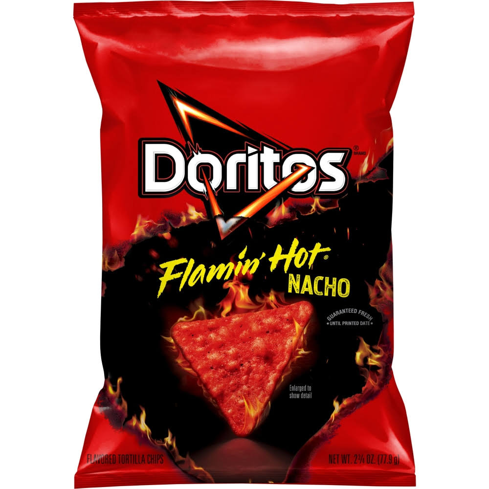 Doritos Tortilla Chips, Flamin Hot Nacho - 2.75 oz
