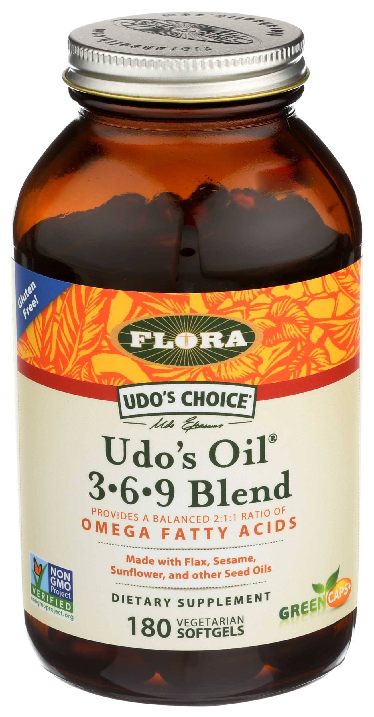 Flora Udo's Choice 3-6-9 Oil Blend Supplement - 90 capsules