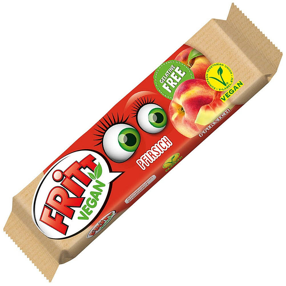 Fritt Vegan Peach Chewy Candy - 4er/56 G