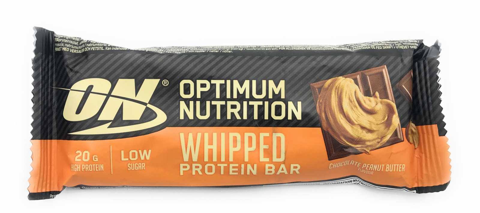 Optimum Nutrition Whipped Protein Bar 10x60g Chocolate Peanut Butter