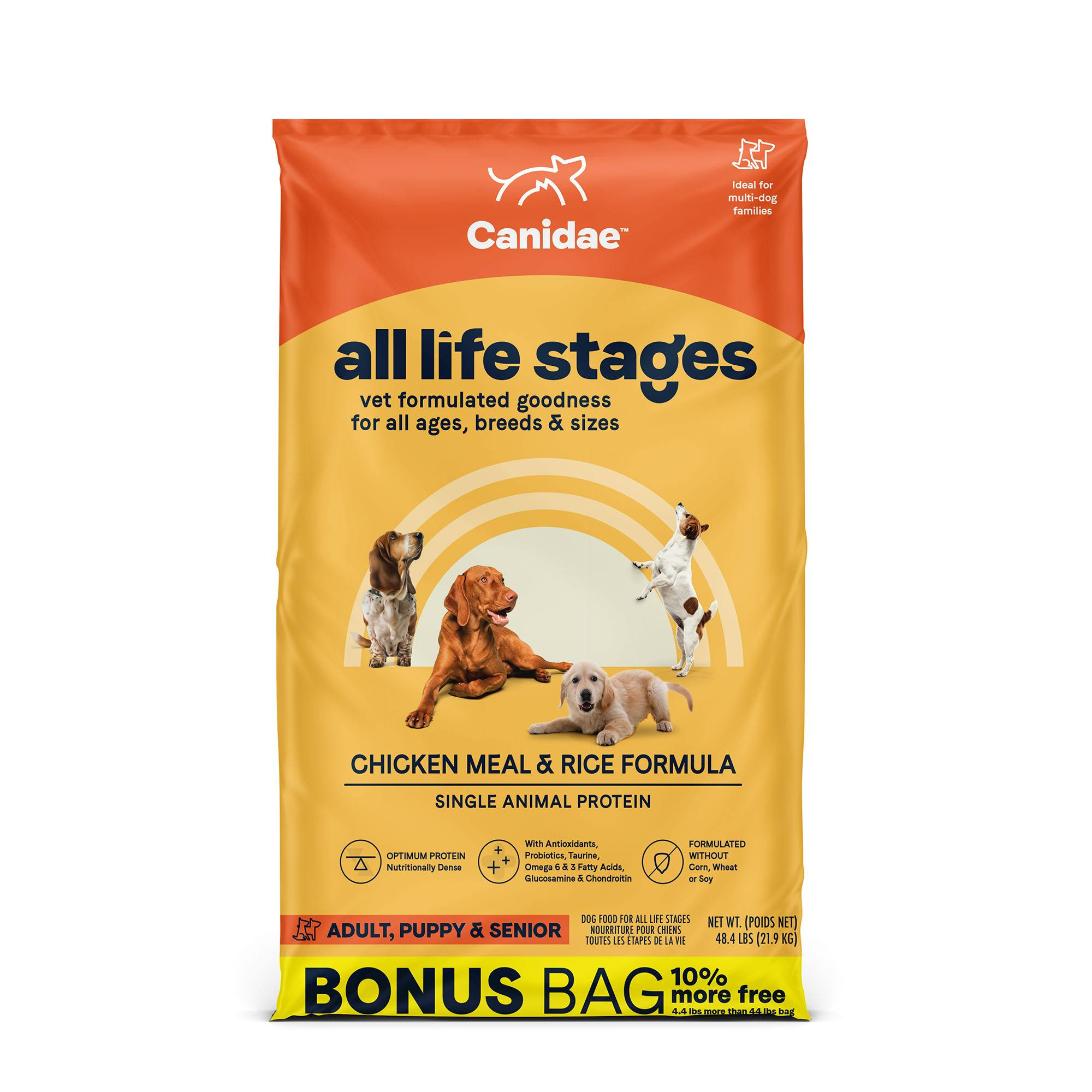 Canidae All Life Stages Chicken Meal & Rice Formula Dry Dog Food - 48.4lbs