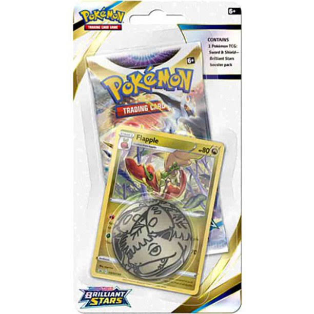 Pokémon TCG Sword & Shield Brilliant Stars Eevee Blister Pack (Booster Pack, Promo Card & Coin)