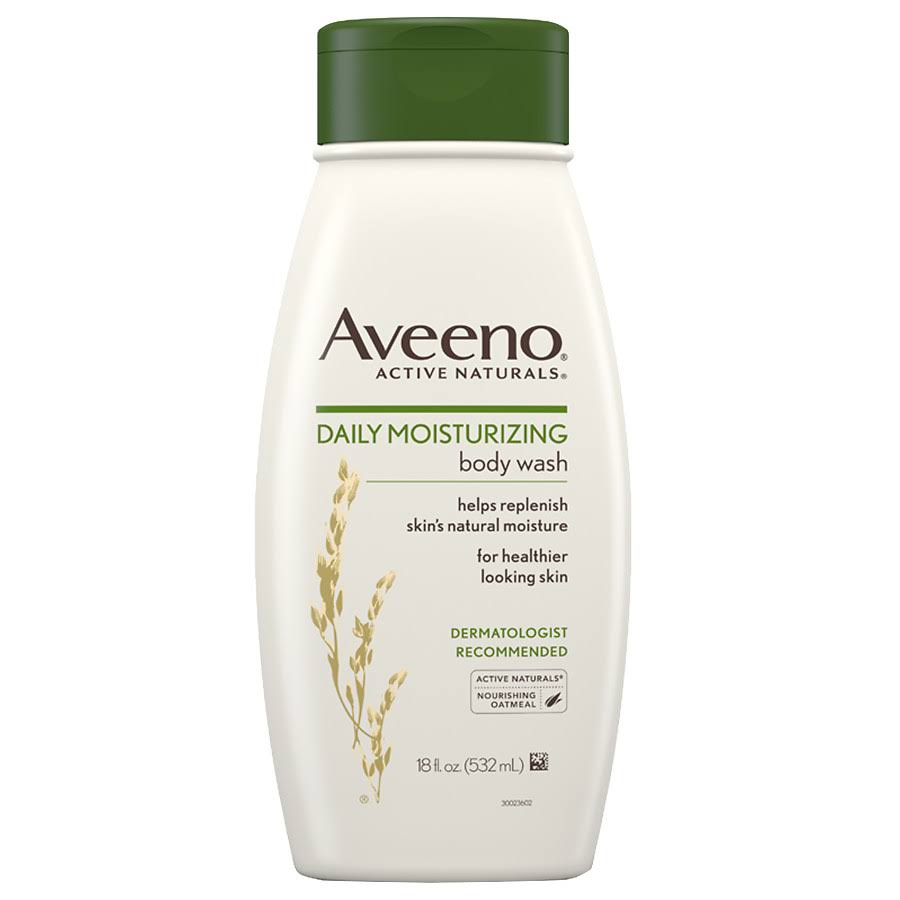 Aveeno Active Naturals Daily Moisturizing Body Wash - with Natural Oatmeal, 18oz