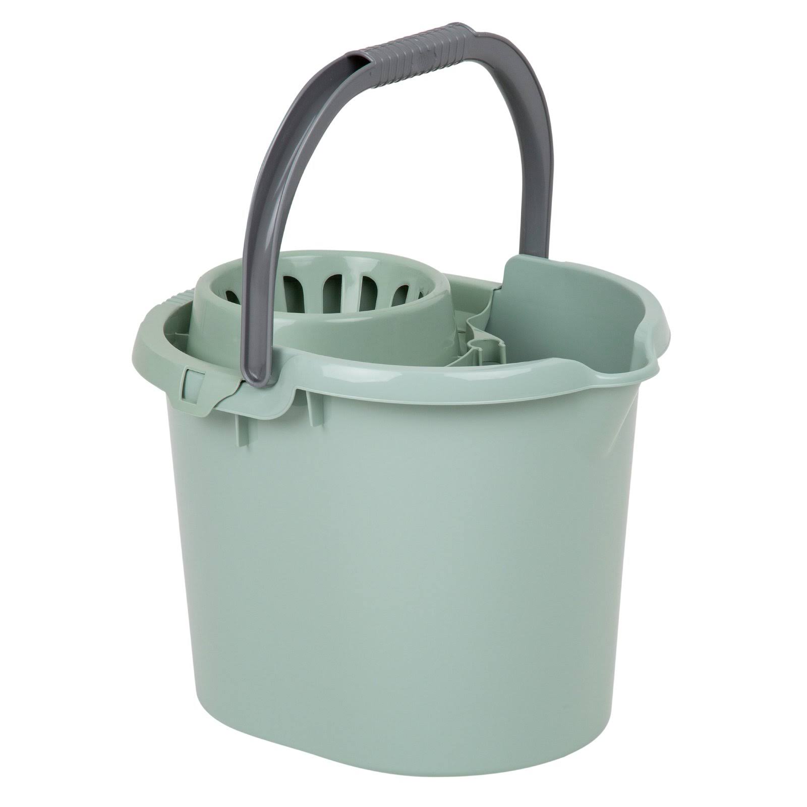 Wham Storage 16 Litre Casa Plastic Mop Bucket - Silver Sage (17456) Co