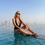 Corrie's Lucy Fallon parades curves in plunging black swimsuit on Dubai holiday