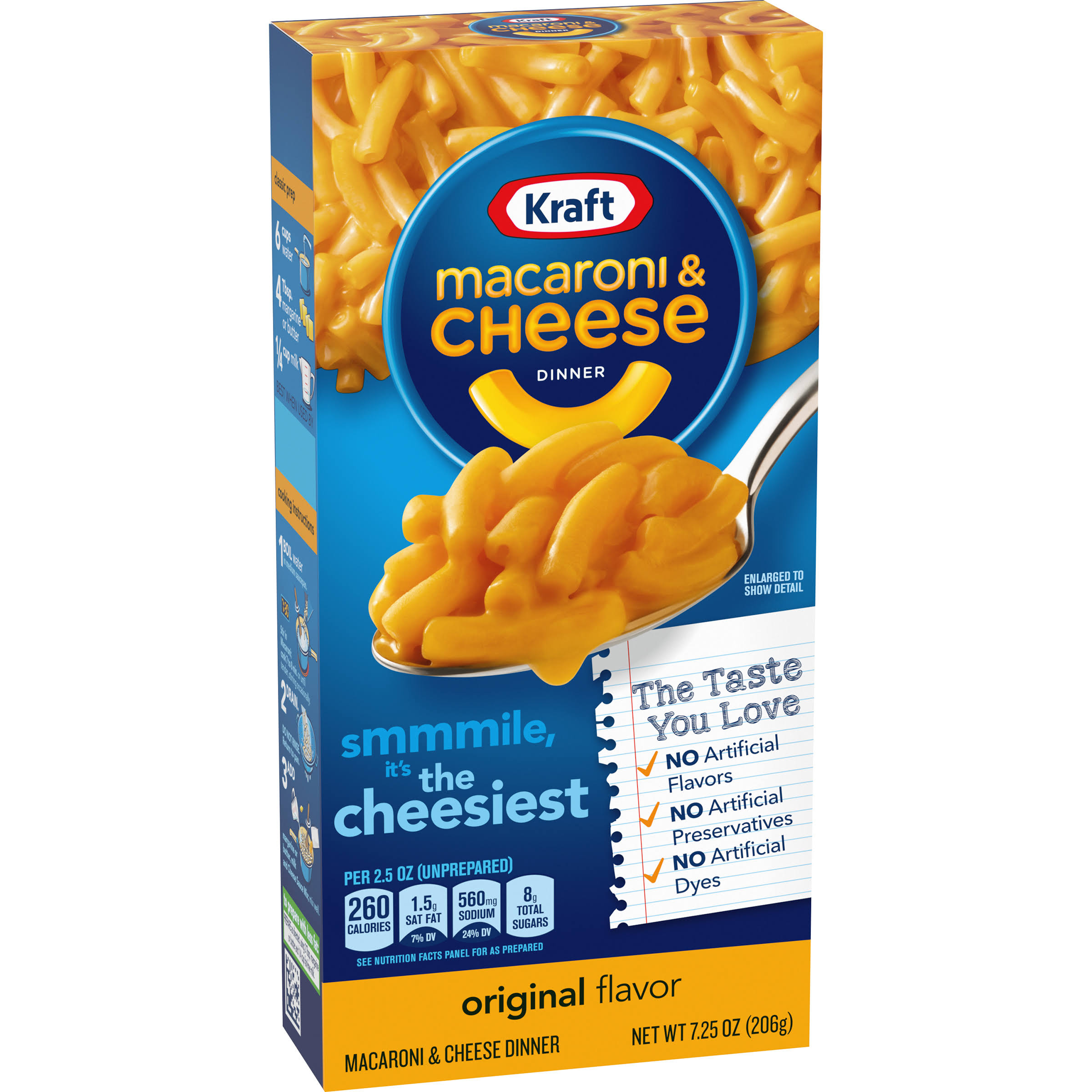 Kraft Macaroni and Cheese Dinner - Original Flavor, 7.25oz