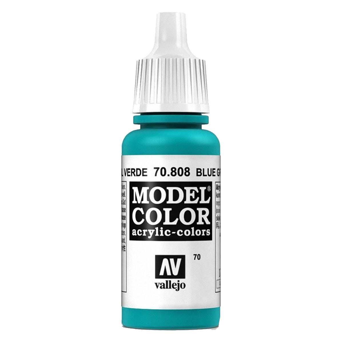 Vallejo Model Color Acrylic Paint - Blue Green, 17ml