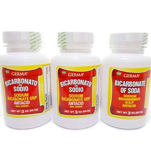 Germa Sodium Bicarbonate USP 3oz Powder Bicarbonato de Soda 3-Pack