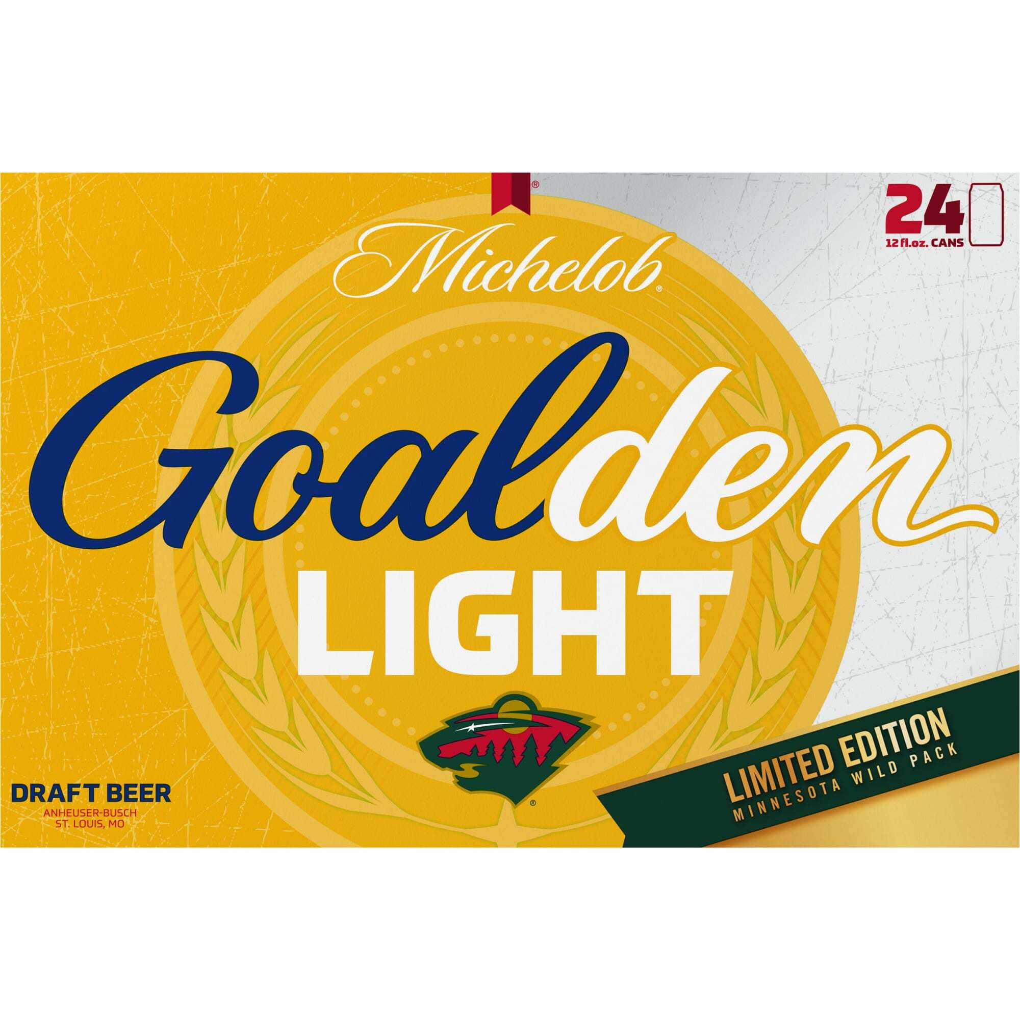 Michelob Golden Light Draft Beer - 12 fl oz, 24 pack