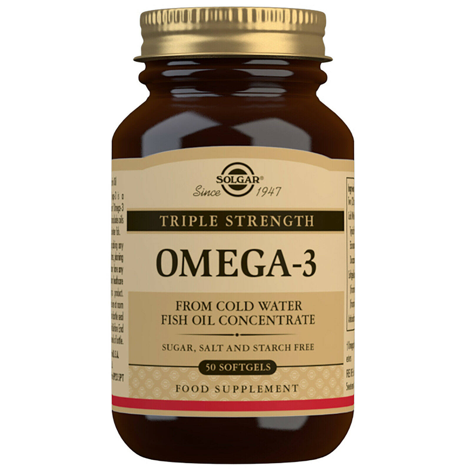 Solgar Omega 3 Dietary Supplement - 50 Softgels