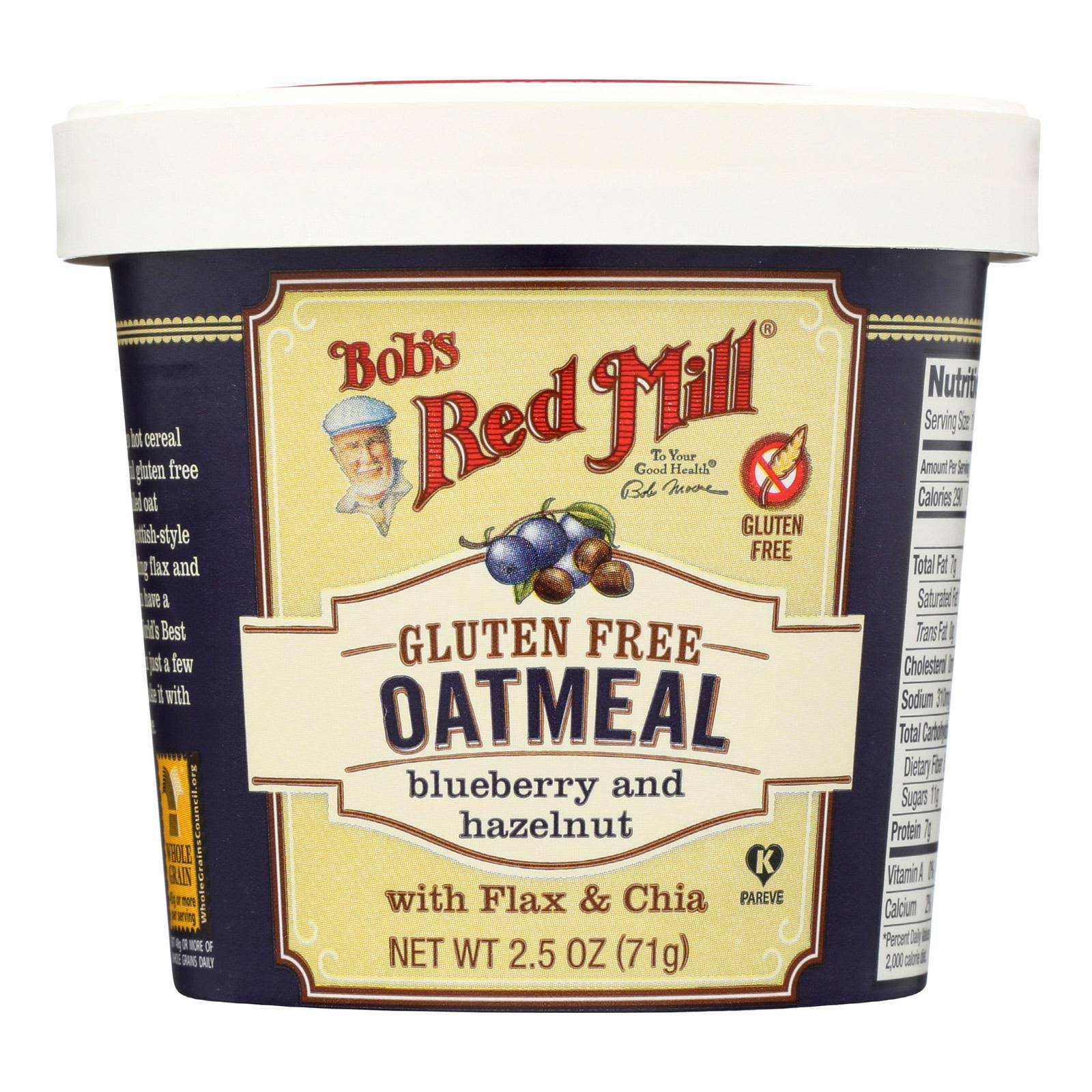 Bob's Red Mill Gluten Free Oatmeal - Blueberry and Hazelnut , 2.5oz