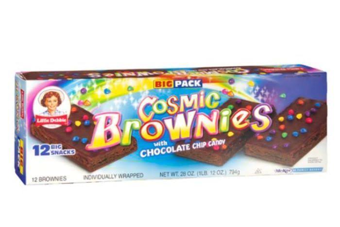 Little Debbie Cosmic Brownies With Chocolate Chip Candy - 12pcs