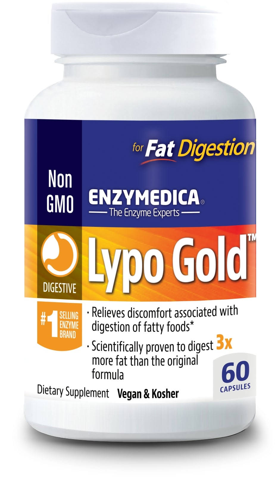 Enzymedica Lypo Gold Enzymes for Optimal Fat Digestion