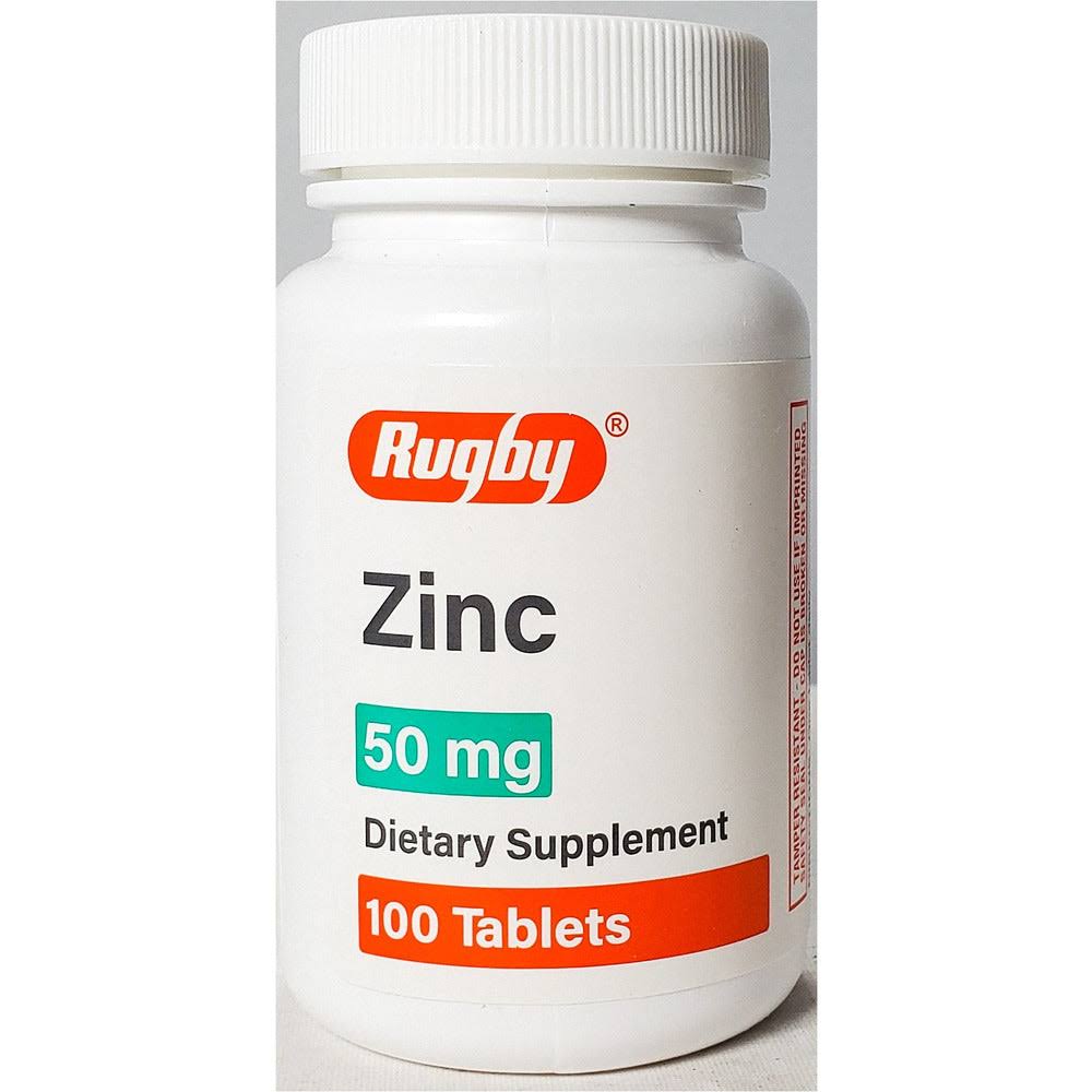 Zinc 50 mg Tablets 100 Count.