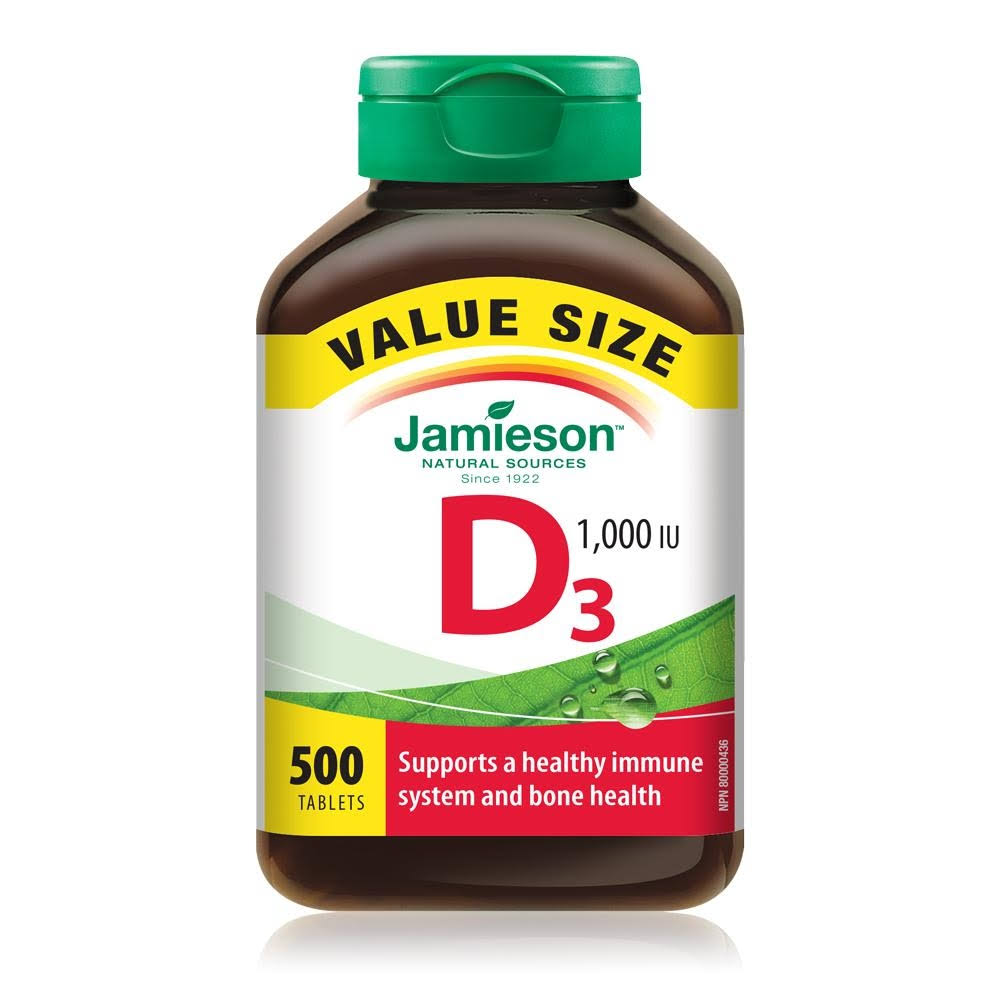 Jamieson Vitamin D3 1000 IU 500 Tablets