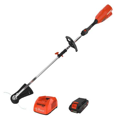 Echo eForce 56V Brushless Cordless Battery 16 in. Attachment Capable String Trimmer and 2.5Ah Battery and Charger DPAS-2100SBC1