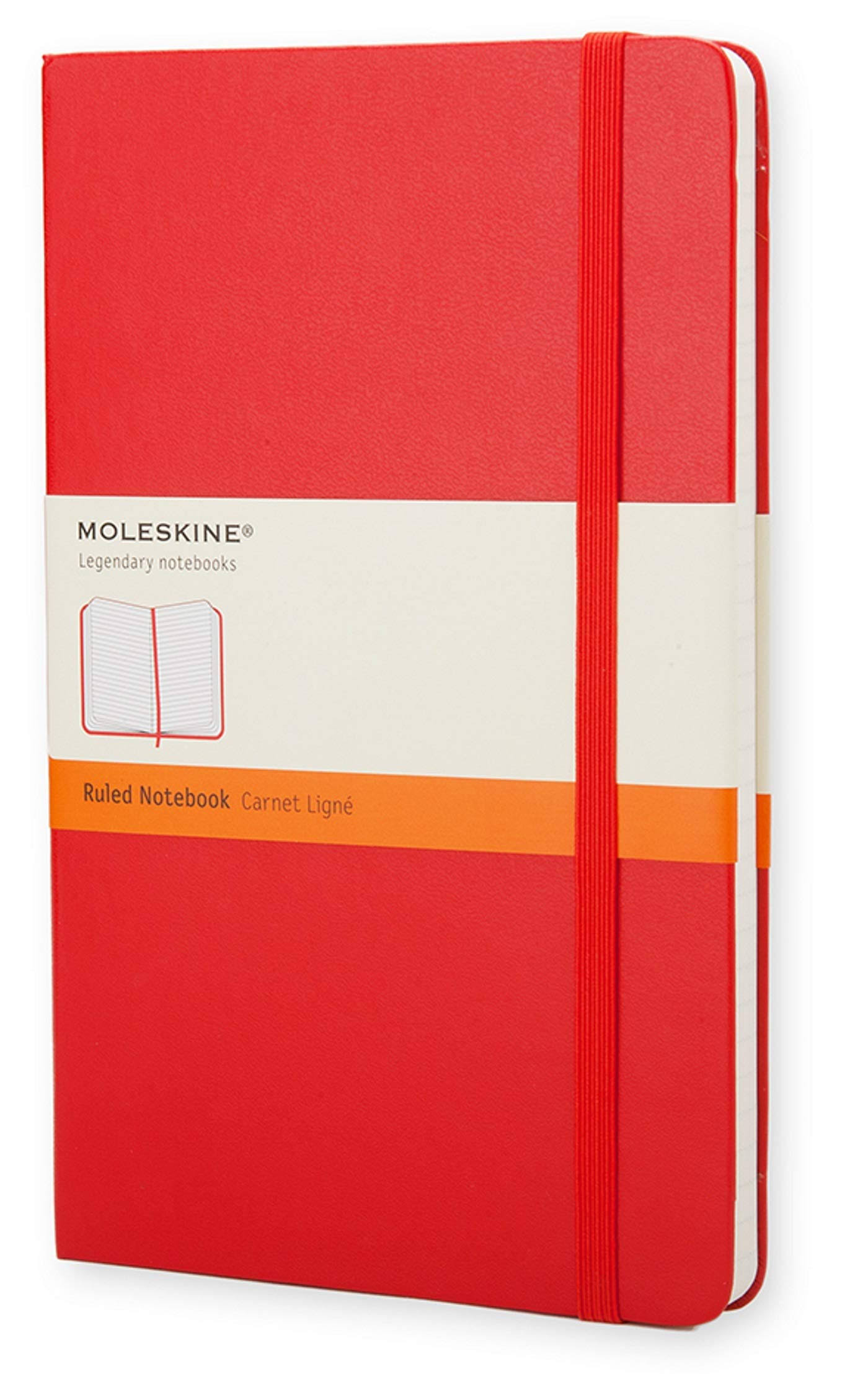 Moleskine Ruled Notebook - Red, Large