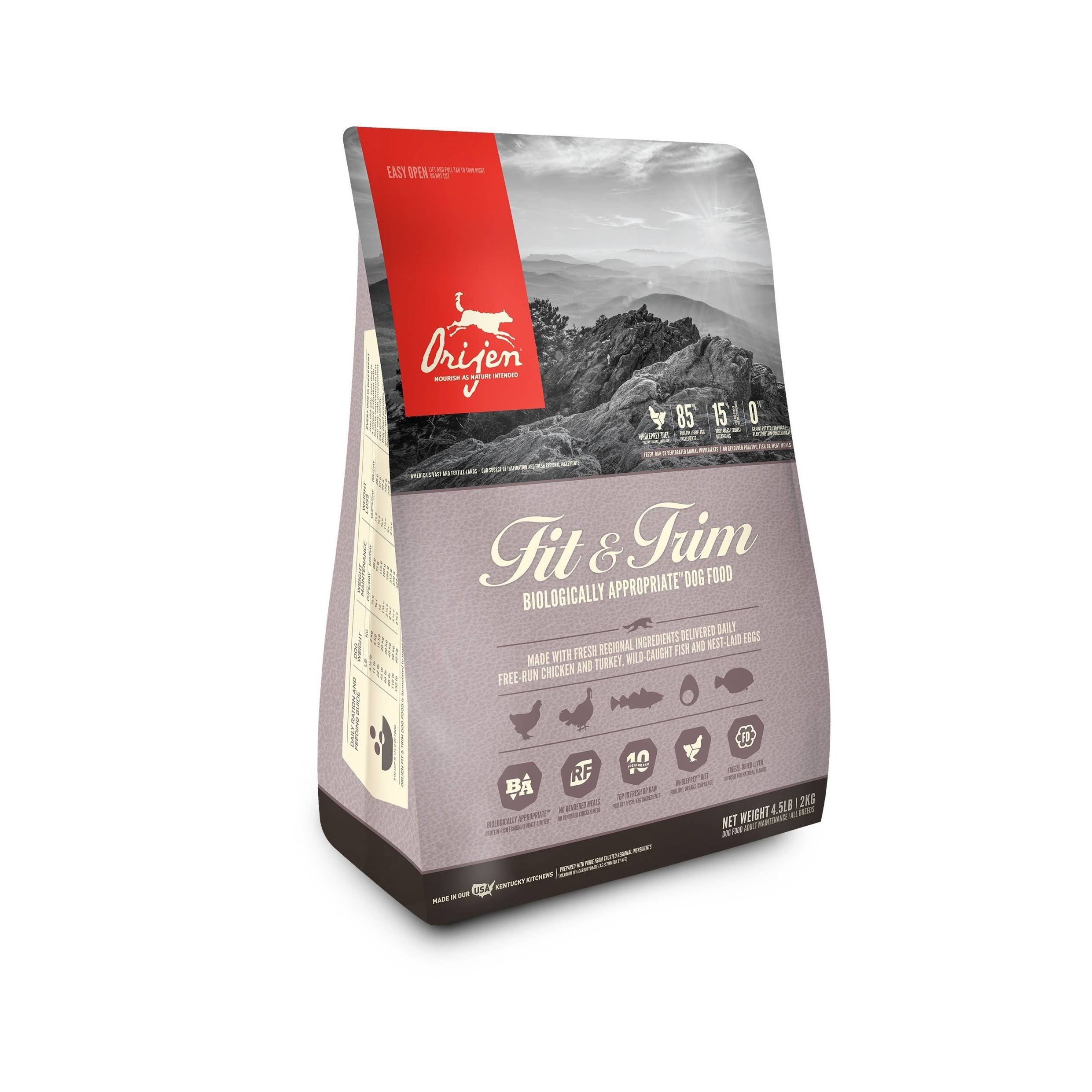Orijen FIT & TRIM Dry Dog Food - 4.5 lb. bag