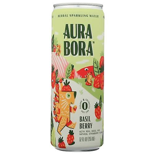 Aura Bora Water Sprkl Basil Berry, Case of 12 X 12 Oz