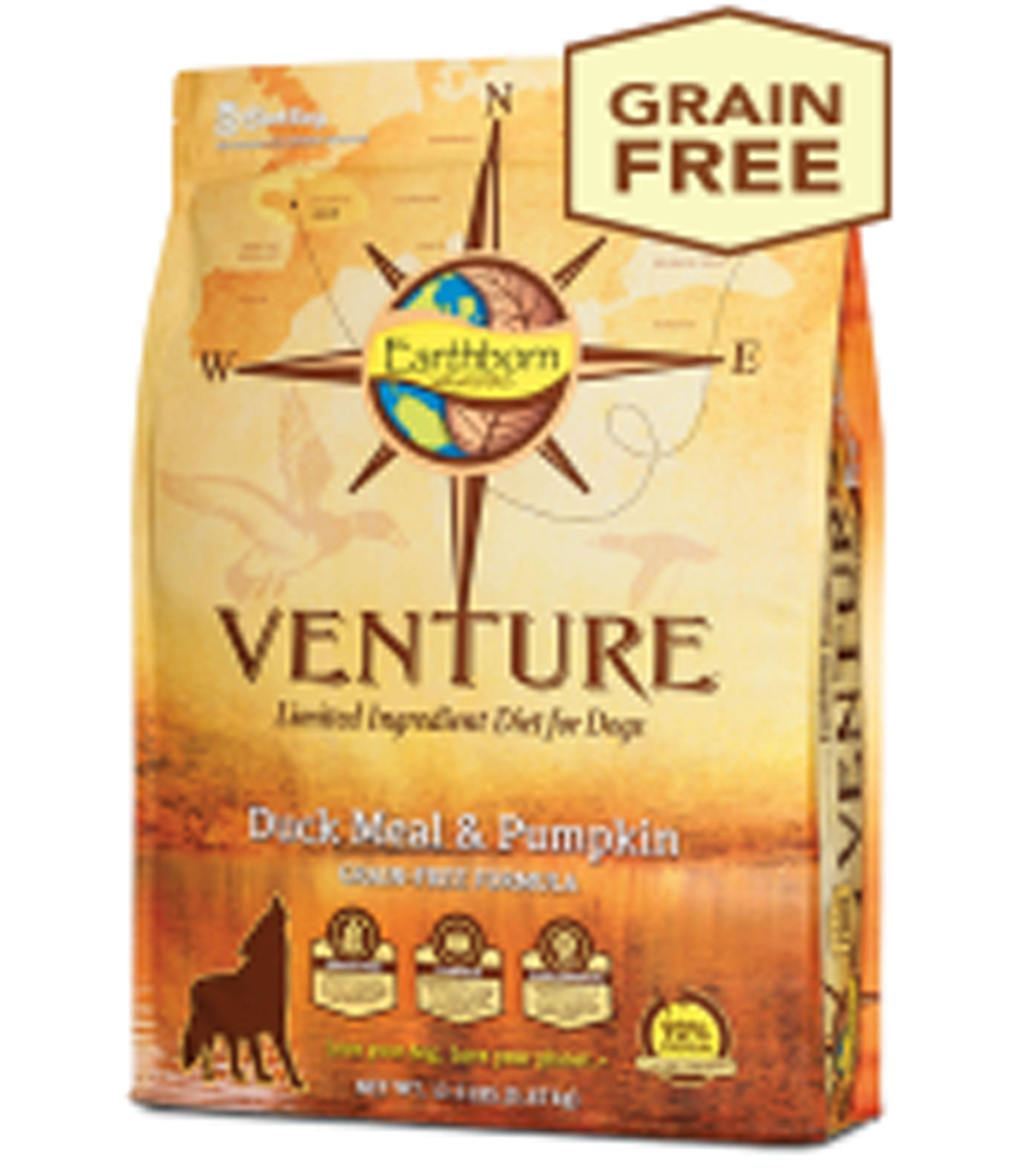 Earthborn Holistic Venture Duck Meal Pumpkin Dog Food - 4 lb