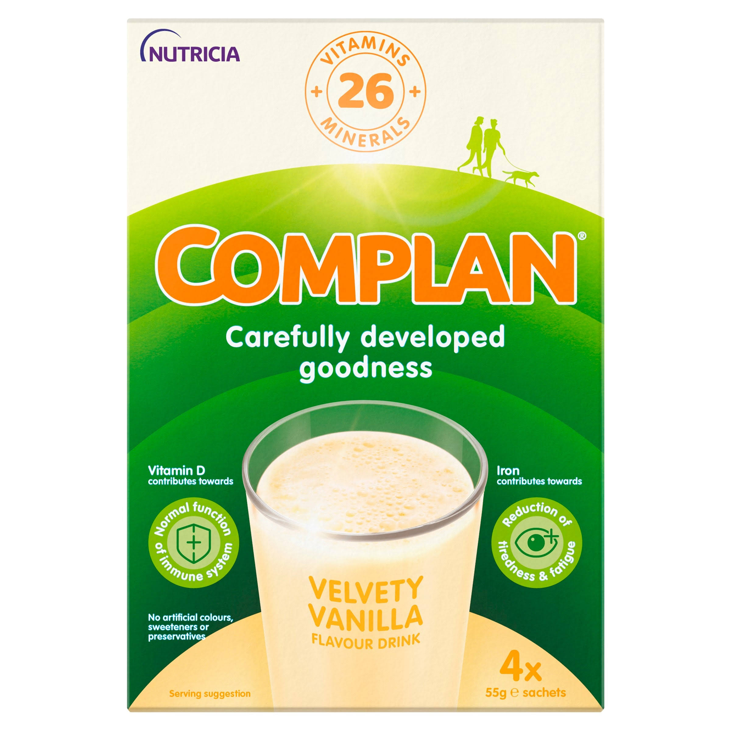 Complan Velvety Drink - Vanilla, 4 Sachets, 220g