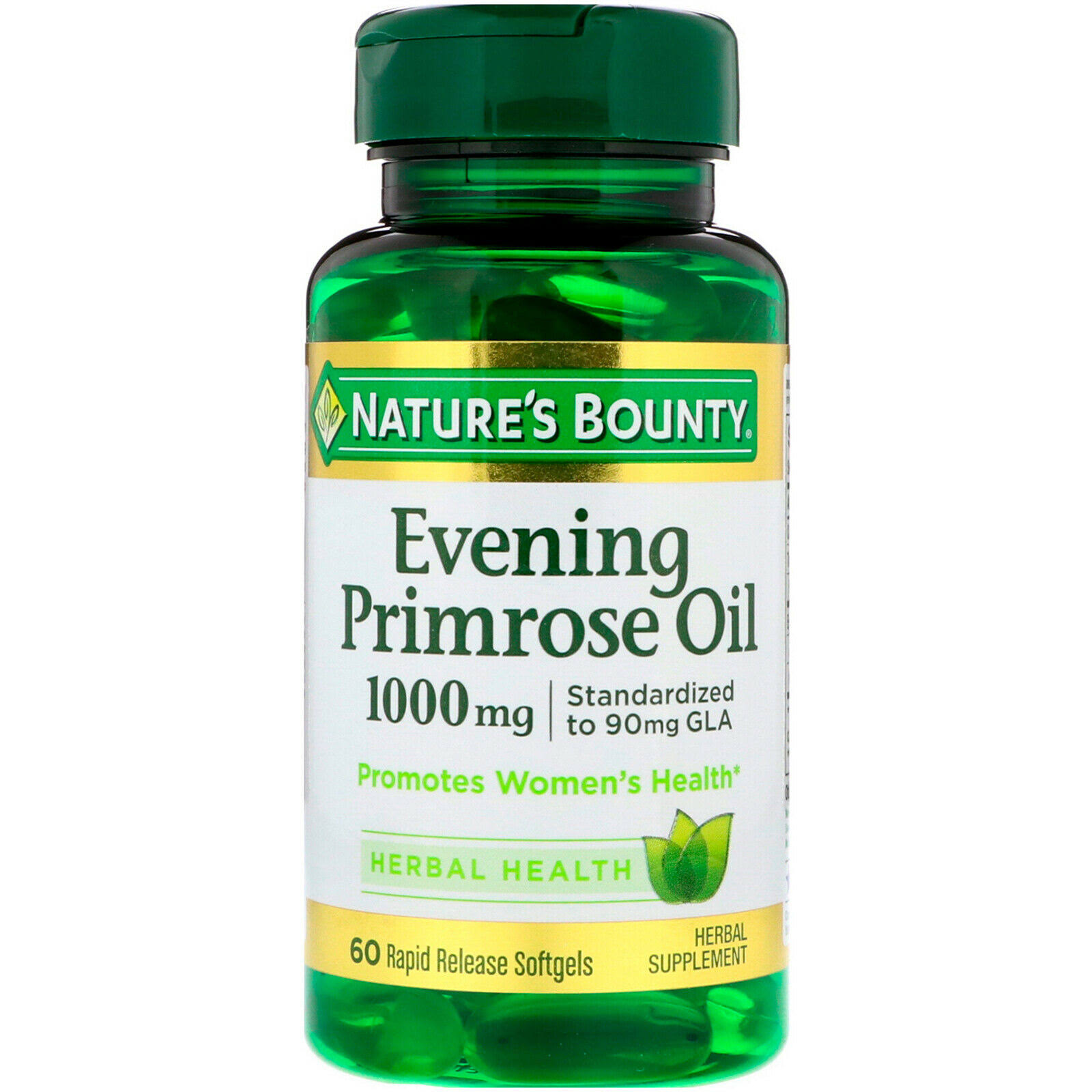 Nature's Bounty Evening Primrose Oil Herbal Supplement - 60 Softgels