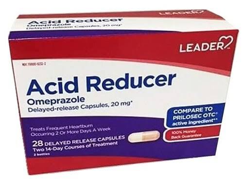 Leader Acid Reducer, 20 mg/Delayed-Release, 28 Capsules