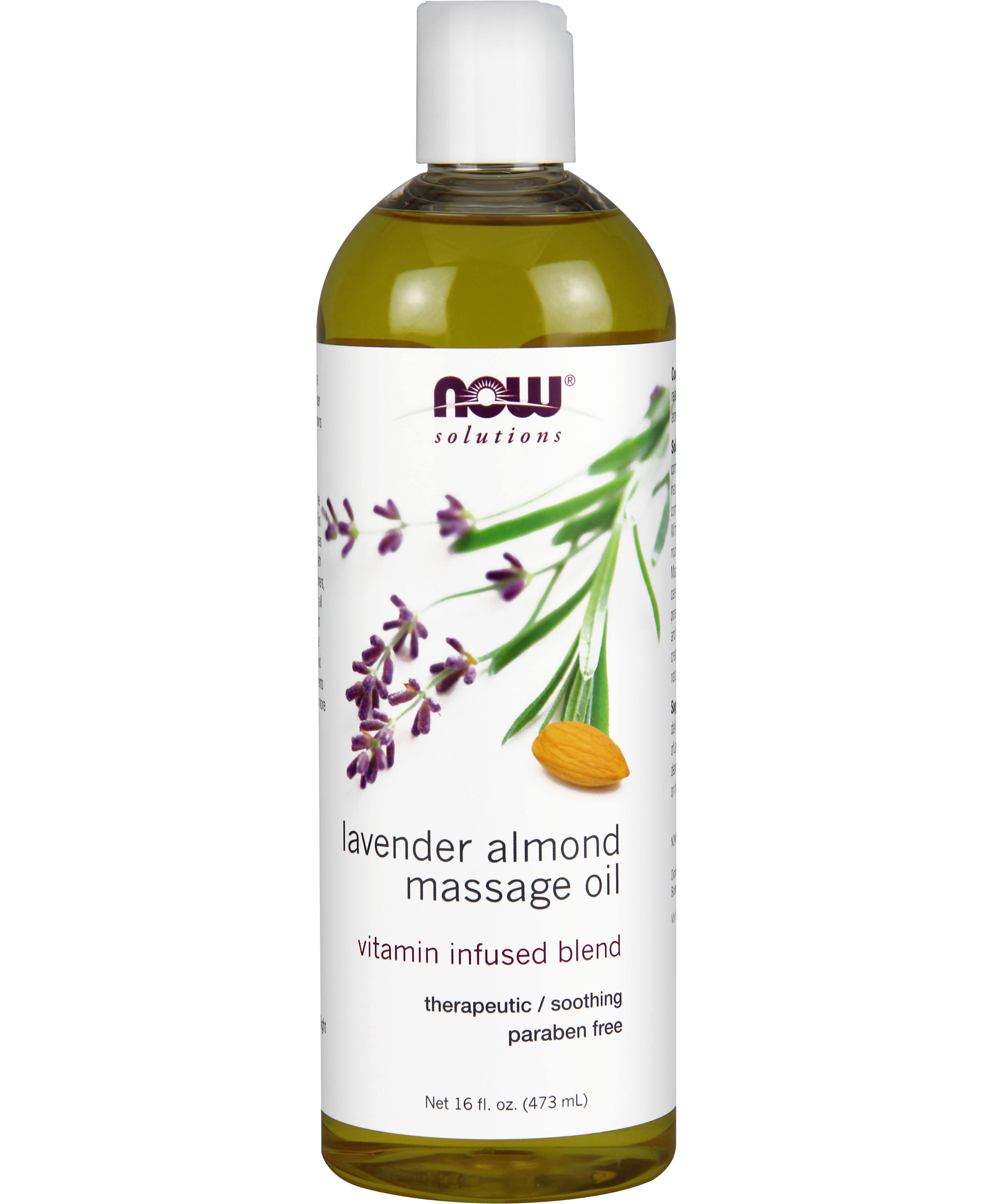 Now Foods Lavender Almond Massage Oil - 16oz