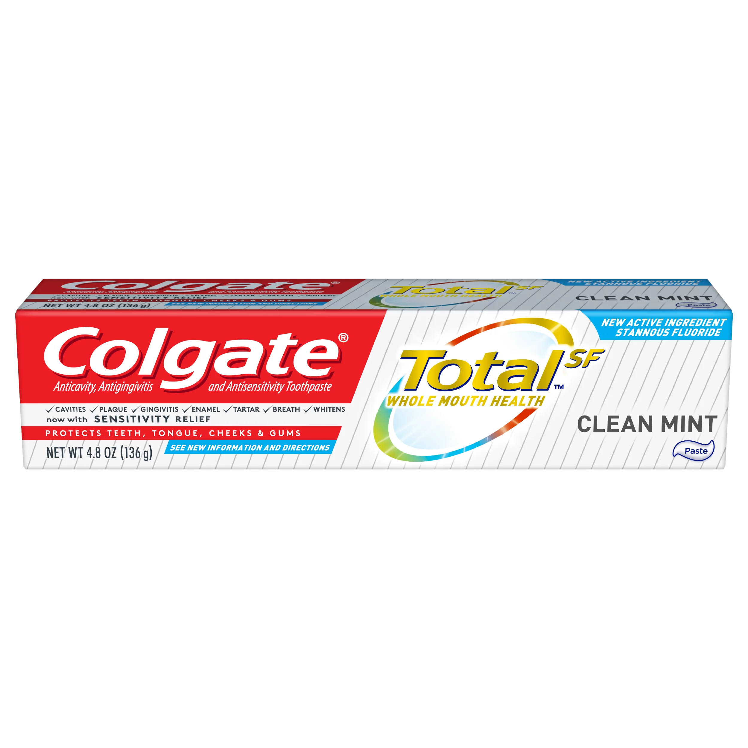 Colgate Total Toothpaste, Clean Mint - 4.8 oz