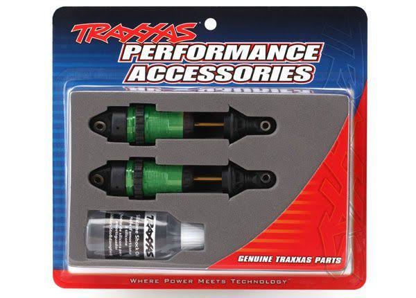 Traxxas Shocks GTR Long Green-Anodized Ptfe-Coated (2) 7461G