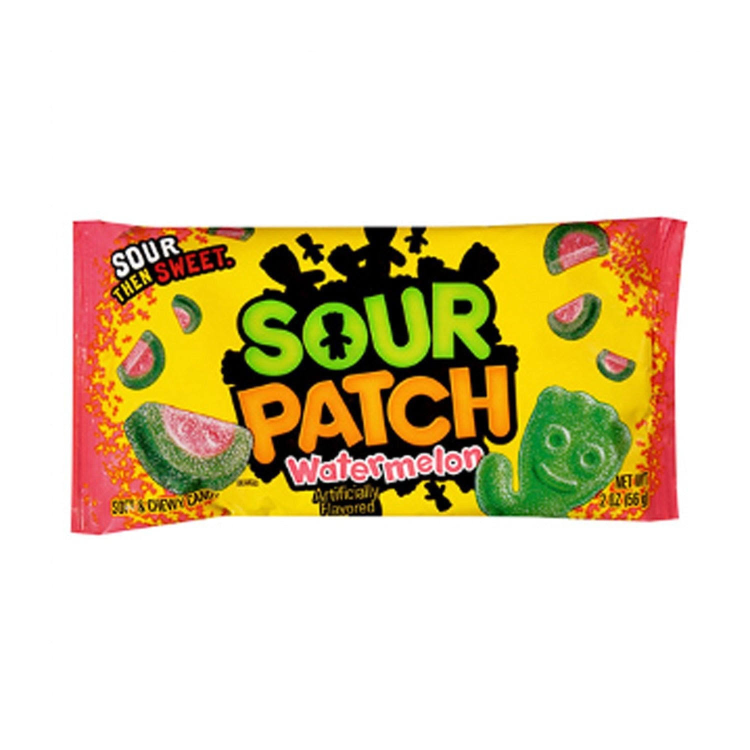 Sour then Sweet Sour Patch Watermelon Soft and Chewy Candy - 56g